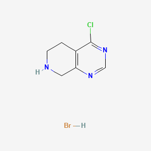 molecular formula C7H9BrClN3 B13471616 4-chloro-5H,6H,7H,8H-pyrido[3,4-d]pyrimidine hydrobromide 