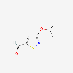 molecular formula C7H9NO2S B13471620 3-(Propan-2-yloxy)-1,2-thiazole-5-carbaldehyde 