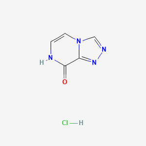 molecular formula C5H5ClN4O B13471640 7H,8H-[1,2,4]triazolo[4,3-a]pyrazin-8-one hydrochloride 