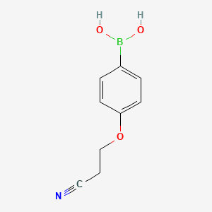molecular formula C9H10BNO3 B13471718 (4-(2-Cyanoethoxy)phenyl)boronic acid CAS No. 1003042-62-3