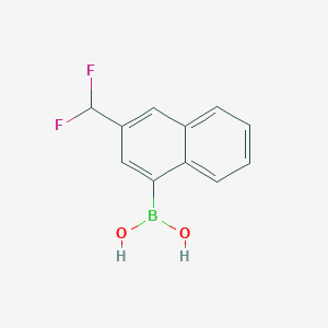 molecular formula C11H9BF2O2 B13471728 (3-(Difluoromethyl)naphthalen-1-yl)boronic acid 