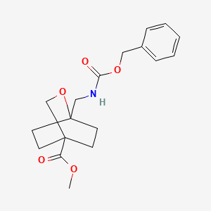 molecular formula C18H23NO5 B13471758 Methyl 1-({[(benzyloxy)carbonyl]amino}methyl)-2-oxabicyclo[2.2.2]octane-4-carboxylate 