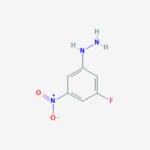 molecular formula C6H6FN3O2 B13471769 3-Fluoro-5-nitrophenylhydrazine 