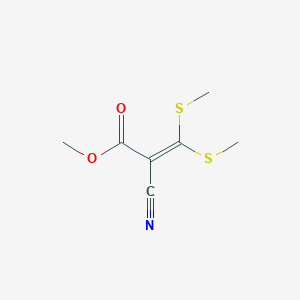 molecular formula C7H9NO2S2 B1347178 Methyl 2-cyano-3,3-di(methylthio)acrylate CAS No. 3490-92-4