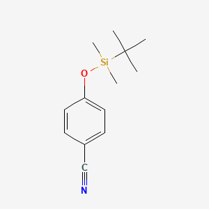 molecular formula C13H19NOSi B13471795 4-Cyano-1-Dimethyl(tert-butyl)silyloxybenzene 