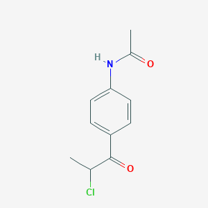 N-[4-(2-chloropropanoyl)phenyl]acetamide