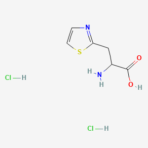 molecular formula C6H10Cl2N2O2S B13471851 2-Amino-3-(1,3-thiazol-2-yl)propanoic acid dihydrochloride 