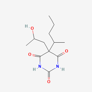 molecular formula C12H20N2O4 B1347188 5-(2-Hydroxypropyl)-5-(1-methylbutyl) barbituric acid CAS No. 33841-18-8