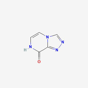 molecular formula C5H4N4O B1347191 [1,2,4]三唑并[4,3-a]吡嗪-8(7H)-酮 CAS No. 68774-81-2