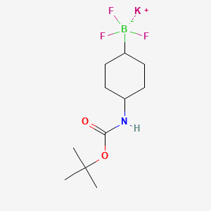 molecular formula C11H20BF3KNO2 B13471922 Potassium (4-{[(tert-butoxy)carbonyl]amino}cyclohexyl)trifluoroboranuide 