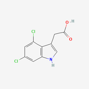 B1347193 2-(4,6-dichloro-1H-indol-3-yl)acetic acid CAS No. 63352-95-4