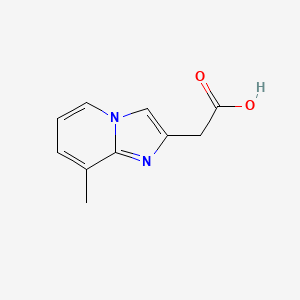 molecular formula C10H10N2O2 B1347194 2-(8-甲基咪唑并[1,2-a]吡啶-2-基)乙酸 CAS No. 59128-08-4