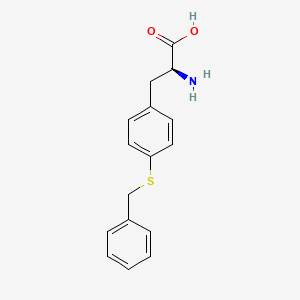 molecular formula C16H17NO2S B13471956 4-(Benzylsulfanyl)-L-phenylalanine CAS No. 88170-98-3
