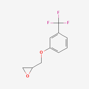 molecular formula C10H9F3O2 B1347197 2-[3-(Trifluoromethyl)phenoxymethyl]oxirane CAS No. 585-45-5
