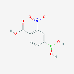 molecular formula C7H6BNO6 B1347198 4-Borono-2-nitrobenzoic acid CAS No. 80500-28-3