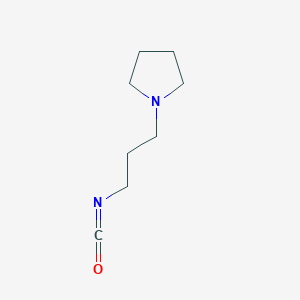 molecular formula C8H14N2O B13472005 1-(3-Isocyanatopropyl)pyrrolidine 