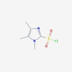 molecular formula C6H9ClN2O2S B13472037 trimethyl-1H-imidazole-2-sulfonyl chloride 