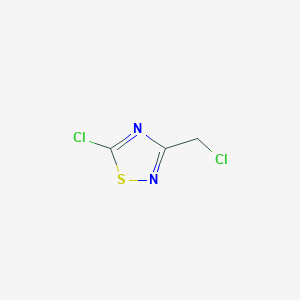 molecular formula C3H2Cl2N2S B1347205 5-Chloro-3-(chloromethyl)-1,2,4-thiadiazole CAS No. 74461-64-6