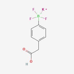 molecular formula C8H7BF3KO2 B13472084 Potassium (4-(carboxymethyl)phenyl)trifluoroborate 