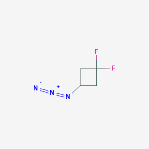 molecular formula C4H5F2N3 B13472092 3-Azido-1,1-difluorocyclobutane 