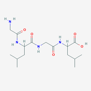 molecular formula C16H30N4O5 B1347210 2-[[2-[[2-[(2-氨基乙酰)氨基]-4-甲基戊酰]氨基]乙酰]氨基]-4-甲基戊酸 CAS No. 53843-92-8