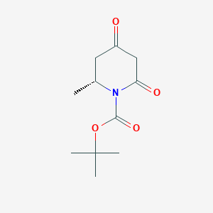 molecular formula C11H17NO4 B13472108 tert-butyl (2R)-2-methyl-4,6-dioxopiperidine-1-carboxylate CAS No. 2378747-18-1