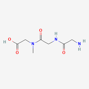 molecular formula C7H13N3O4 B1347211 H-Gly-gly-sar-OH CAS No. 38937-80-3