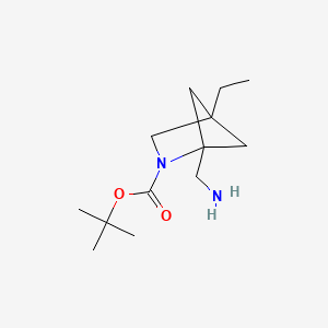 molecular formula C13H24N2O2 B13472148 Tert-butyl 1-(aminomethyl)-4-ethyl-2-azabicyclo[2.1.1]hexane-2-carboxylate 