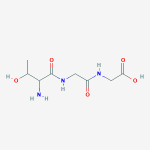 molecular formula C8H15N3O5 B1347216 2-[[2-[(2-Amino-3-hydroxybutanoyl)amino]acetyl]amino]acetic acid CAS No. 72748-97-1