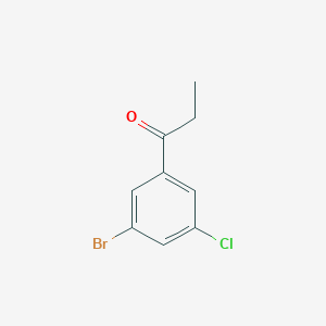 molecular formula C9H8BrClO B13472165 1-(3-Bromo-5-chlorophenyl)propan-1-one 