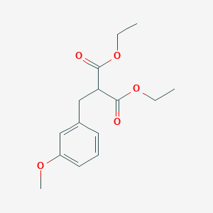 molecular formula C15H20O5 B134722 diethyl 2-[(3-methoxyphenyl)methyl]propanedioate CAS No. 61227-48-3