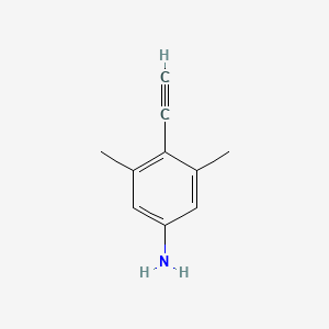 molecular formula C10H11N B13472250 4-Ethynyl-3,5-dimethylaniline 