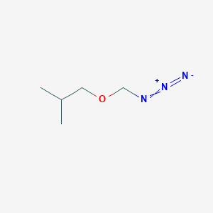molecular formula C5H11N3O B13472257 1-(Azidomethoxy)-2-methylpropane 