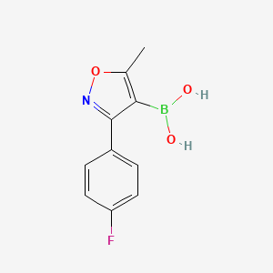 molecular formula C10H9BFNO3 B13472265 (3-(4-Fluorophenyl)-5-methylisoxazol-4-yl)boronic acid 