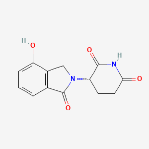 molecular formula C13H12N2O4 B13472271 (S)-3-(4-Hydroxy-1-oxoisoindolin-2-YL)piperidine-2,6-dione 