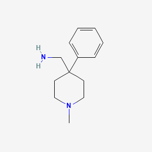 molecular formula C13H20N2 B1347228 (1-Methyl-4-phenylpiperidin-4-yl)methanamine CAS No. 1859-37-6