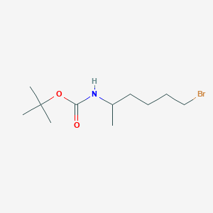 molecular formula C11H22BrNO2 B13472303 tert-butyl N-(6-bromohexan-2-yl)carbamate 