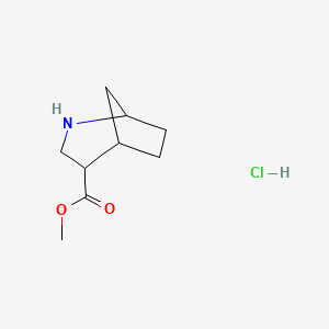 molecular formula C9H16ClNO2 B13472304 Methyl 2-azabicyclo[3.2.1]octane-4-carboxylate hydrochloride 