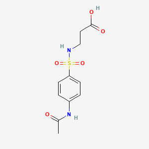 3-[(4-Acetamidophenyl)sulfonylamino]propanoic acid