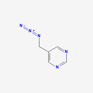 molecular formula C5H5N5 B13472339 5-(Azidomethyl)pyrimidine 