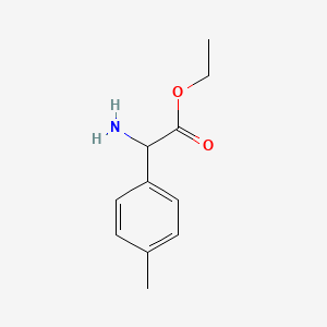 molecular formula C11H15NO2 B13472348 Ethyl 2-amino-2-(4-methylphenyl)acetate CAS No. 500772-83-8