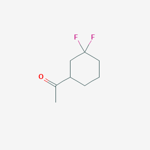 molecular formula C8H12F2O B13472376 1-(3,3-Difluorocyclohexyl)ethan-1-one CAS No. 1550967-56-0