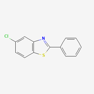 molecular formula C13H8ClNS B1347238 5-Chloro-2-phenyl-1,3-benzothiazole CAS No. 952-16-9