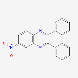molecular formula C20H13N3O2 B1347239 6-Nitro-2,3-diphenylquinoxaline CAS No. 7466-45-7