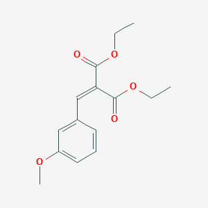 molecular formula C15H18O5 B134724 diethyl 2-[(3-methoxyphenyl)methylidene]propanedioate CAS No. 6771-54-6