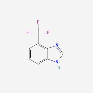 molecular formula C8H5F3N2 B1347240 4-(trifluoromethyl)-1H-benzimidazole CAS No. 392-11-0