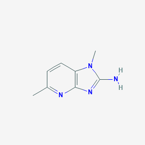 molecular formula C8H10N4 B134725 2-Amino-1,5-dimethylimidazo(4,5,b)pyridine CAS No. 155789-81-4