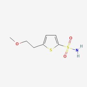 molecular formula C7H11NO3S2 B13472532 5-(2-Methoxyethyl)thiophene-2-sulfonamide 