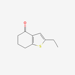 molecular formula C10H12OS B13472533 2-Ethyl-6,7-dihydrobenzo[b]thiophen-4(5H)-one CAS No. 875237-06-2