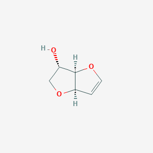molecular formula C6H8O3 B13472541 (3S,3aR,6aR)-2H,3H,3aH,6aH-furo[3,2-b]furan-3-ol CAS No. 1932412-79-7